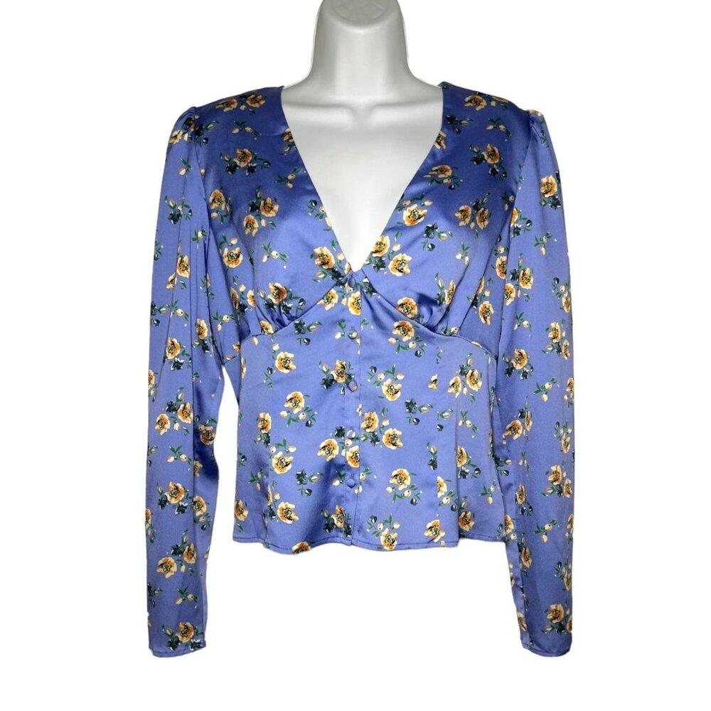 NWT Periwinkle Floral Blouse